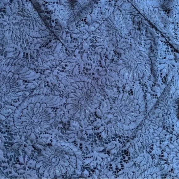 Madewell Lace Shift Dress Navy Blue - Picture 12 of 14